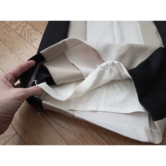 Calvin Klein Women's White Sleeveless Colorblock Side Panel Dress Size 4 - Picture 6 of 8